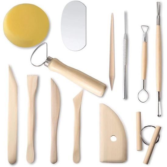 Trousse De 48 Outils De Poterie – Kit Complet Pour Argile Et Polymère, Marque Générique
