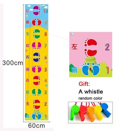 Tapis De Jeu Mains Et Pieds PVC - 6 Pièces Couleurs - Pour Coordination Enfants, Jeux Familiaux - Dès 1 An