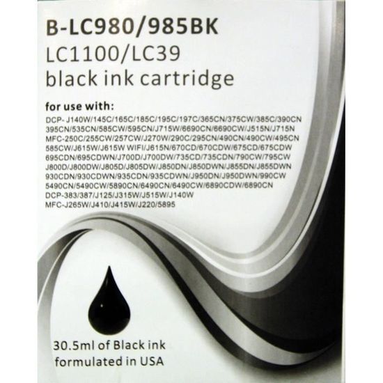 Cartouches D'encre Compatibles Pour Imprimante Brother MFC5490 - Modèle LC1100 XL, Multicouleur, Neuves