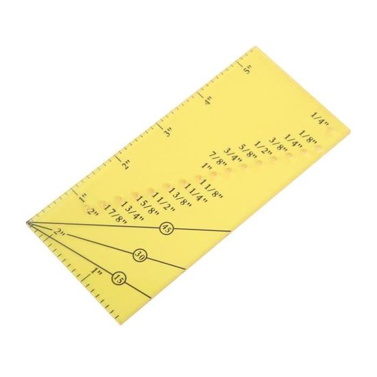 DWMD Règle De Tissu Règle De Couture Gain De Temps 17 7 X 5 9 Pouces