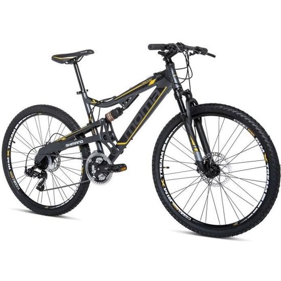 Vélo VTT MOMA BIKES EQX 27" Aluminium SHIMANO 24 Vitesses Freins à disques Double suspension (Taille M/L)