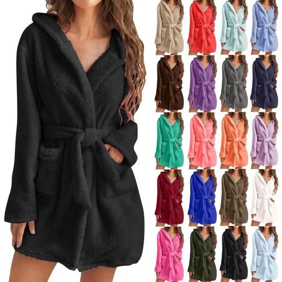Peignoir court femme polaire hotsell