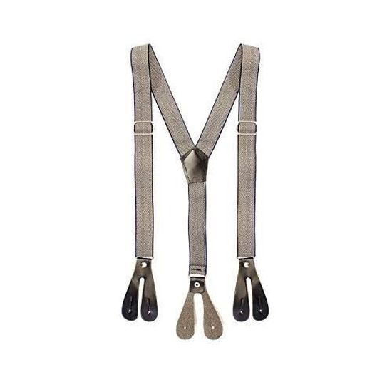 Bretelles Pour Homme Fevaeno - Largeur 4 Cm - Boucle Antidérapante Réglable - Élastique - Taille Unique - Style Y