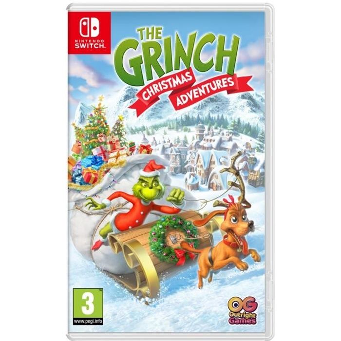 Jeu Nintendo Switch Le Grinch: Les Aventures de Noël Action En boîte + Code de téléchargement