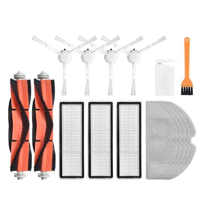 16PCS pieces de remplacement pour Aspirateur robot de balayage à balayage Xiaomi Mijia 1C