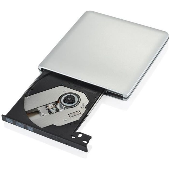 VicTsing Topop USB 3.0, Lecteur-Graveur CD - DVD-RW, Lecteur et Graveurs optiques externes en aluminium, utra-slim pour Apple Mac...