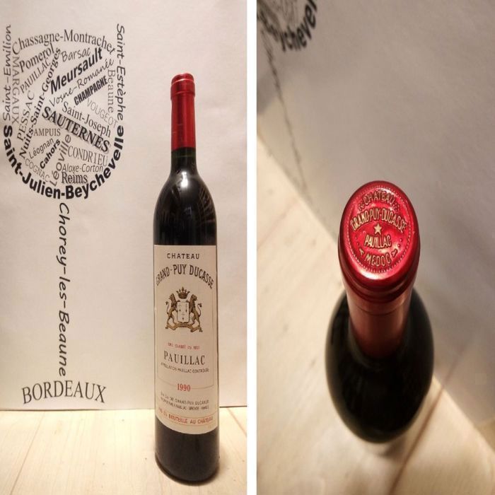 Château Grand-Puy-Ducasse 1990 - Pauillac - 5ème Grand Cru Classé - 1 x 75 cl - Rouge