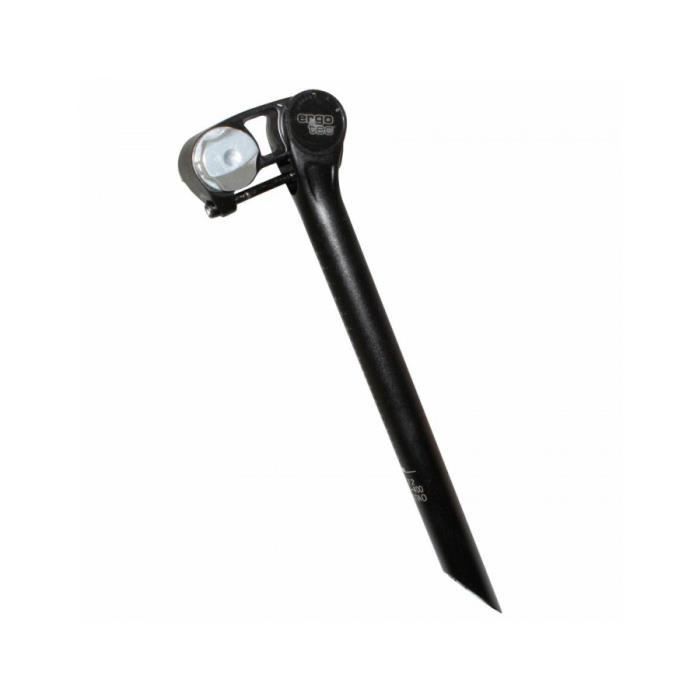 Tige de selle route-vtt ergotec futura reglable -10-+50mm alu noire diam. 27,2 l400mm (homologue niveau 4)