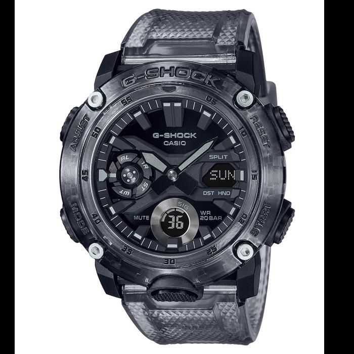 Casio Montre G-SHOCK SKELETON grise transparente