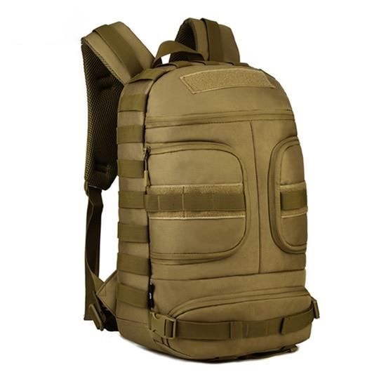 Khaki 30 - 40L -Sac à dos tactique d'extérieur de 35l, sac militaire Molle pour voyage escalade randonnée, sac à dos imperméable