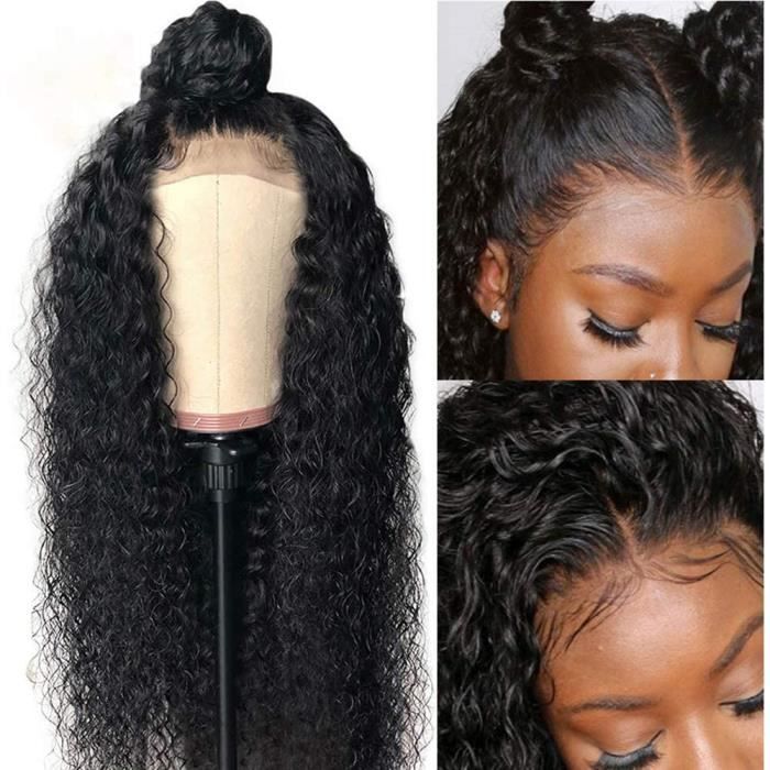 Extensions de cheveux et perruques et accessoires TOOCCI Meches Water Wave Perruque Lace Wig Cheveux Humains Perruques B 251448