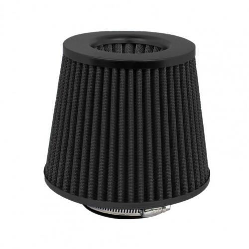 Filtres à air,Filtre universel de flux d'air de voiture de 76mm d'induction de froid Sport cône de maille de puissance-Type Black -A