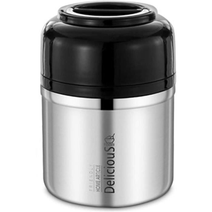 Gamelle Chauffante Boîte à lunch thermique double en acier inoxydable isolant à long terme Bento Box Boîte de bureau Conteneur de st