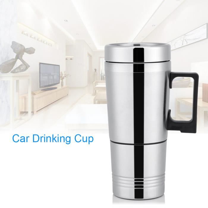 300ML Bouilloire Électrique Chauffe-Eau Voiture Inox Thé Tasse Café Portable HB010