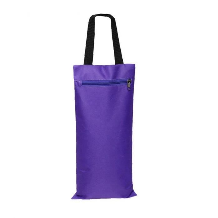 YOGA SANDBAG SANDBAG FILLER SANDBAG YOGA Ajout de la prise de poids Équipement d'accessoires avec poignée Zipper Purple