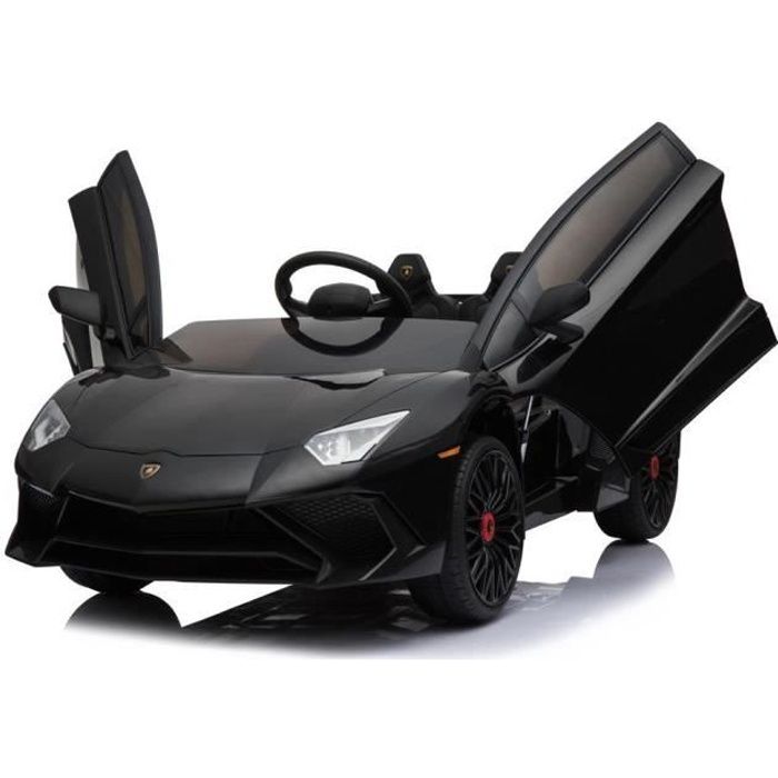 Lamborghini Aventador Noir - 12V - MP3 - Télécommande