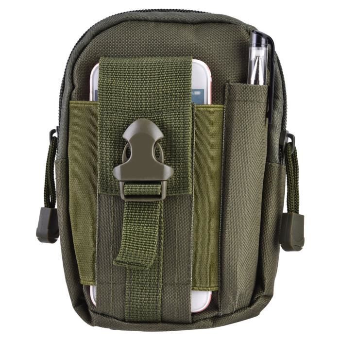BEL Sac de Taille de Sport Tactique Portable Unisexe - Vert Armée