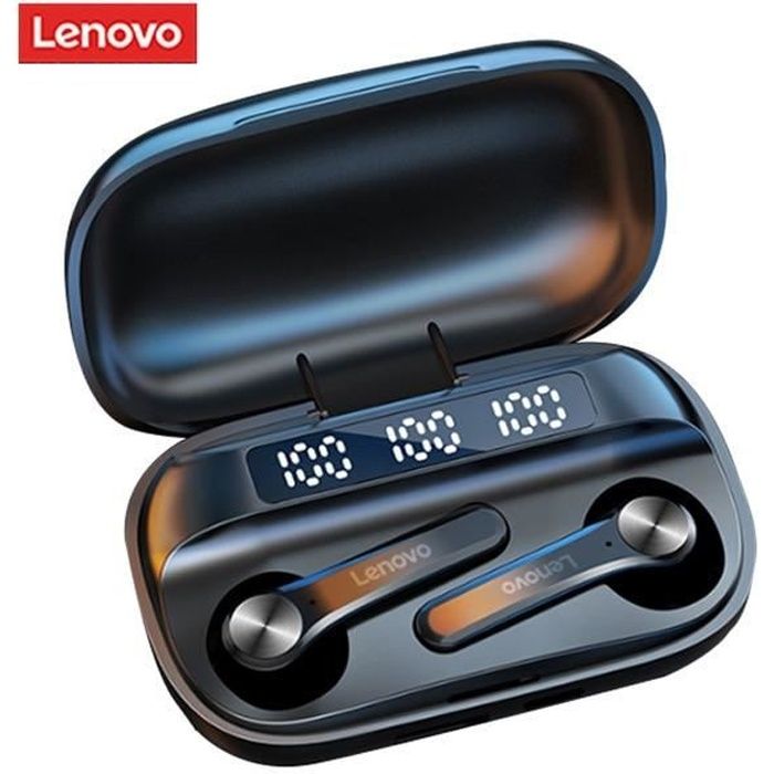 Écouteurs sans fil Lenovo QT81 Bluetooth 5.1 - Noir