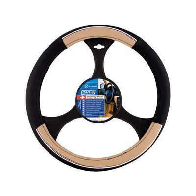 couvre volant aligator noir/beige