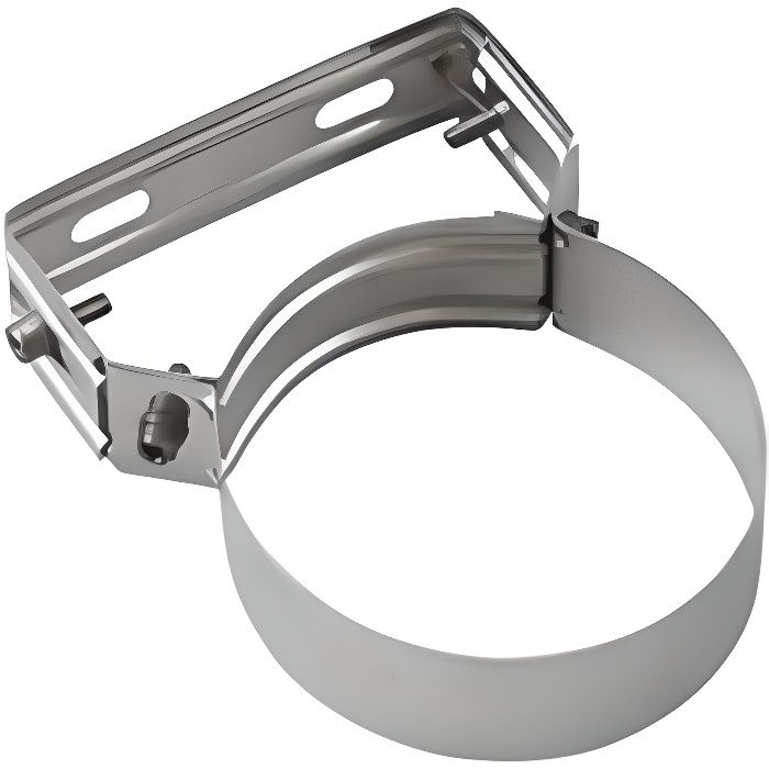 TEN Bride murale réglable inox diamètre 80 130 Réf 524088