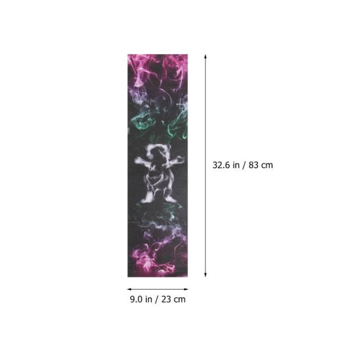 1pc Skateboard Grip Tape Durable Pratique Élégant Autocollant SKATEBOARD - SHORTBOARD - LONGBOARD - PACK