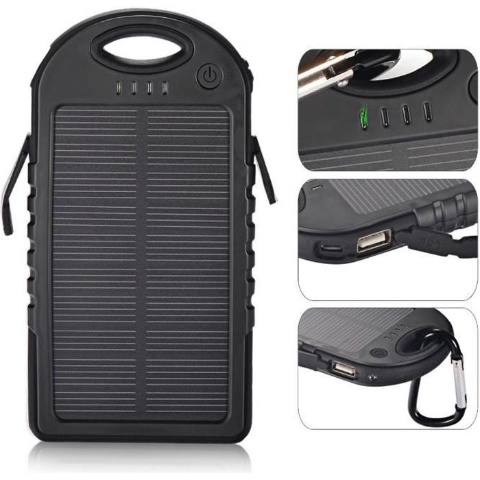 batterie externe solaire pour Iphone 5, 5s Samsung