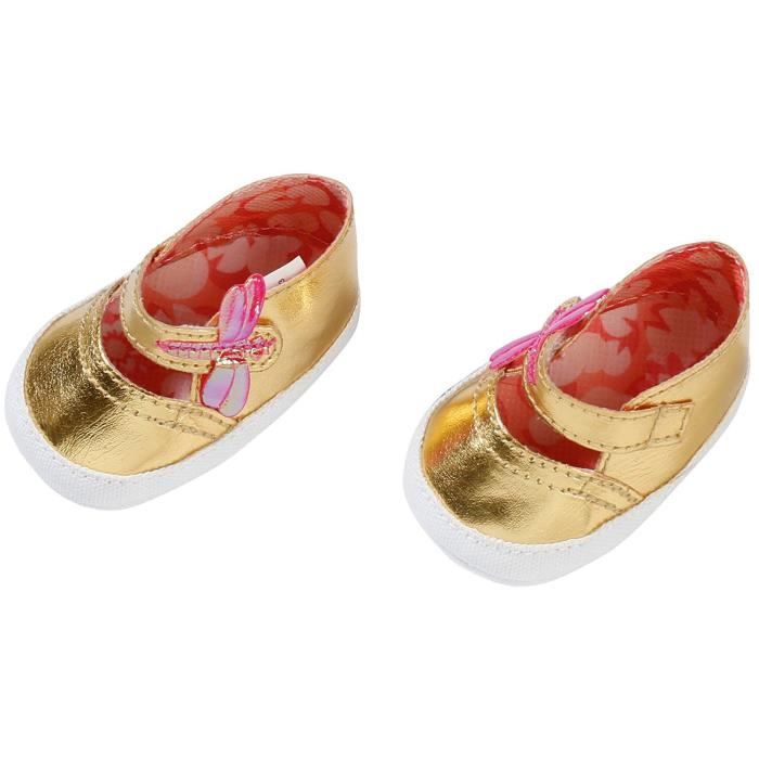 Accessoire pour poupée Zapf Creation 703106-A Baby Annabell Chaussures or 43 cm