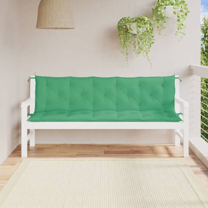 vidaXL Coussins de banc jardin Lot de 2 - vue 7