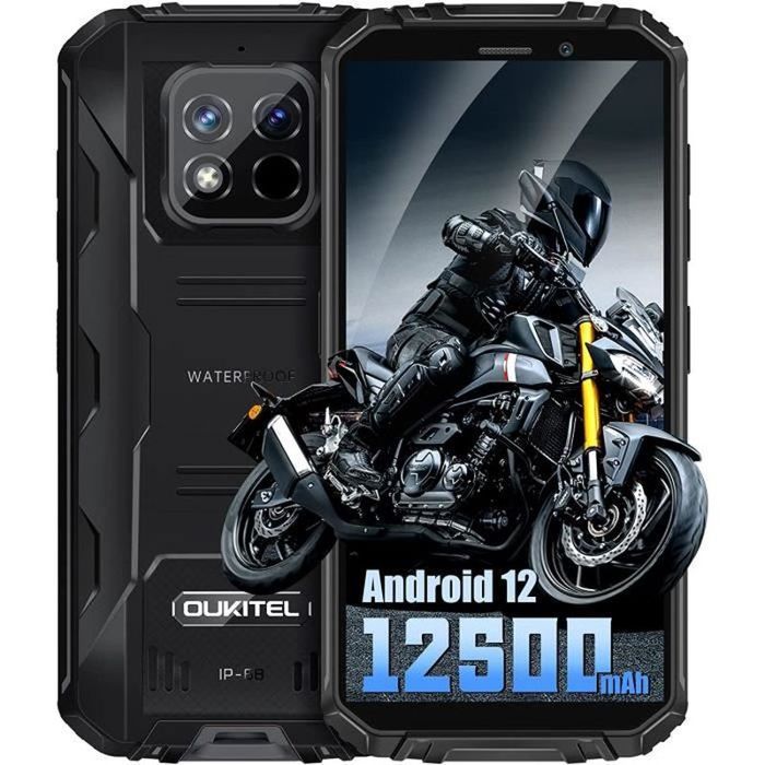 Housse Oukitel WP18 K-S-Trade - Gris Clair, 3 Emplacements Cartes, Feutre Similicuir