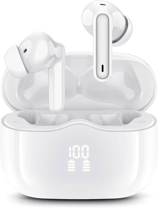 Ecouteurs Bluetooth Sans Fil, Casque Bluetooth 5.3, 60 Heures Avec