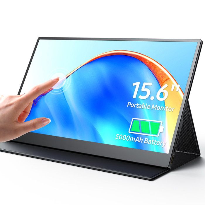 UPERFECT Moniteur portable tactile Full HD 156 pouces 1080P batterie 4510 mAh intégrée adapté pour ordinateur/PC/Mac/PS4/Xbox