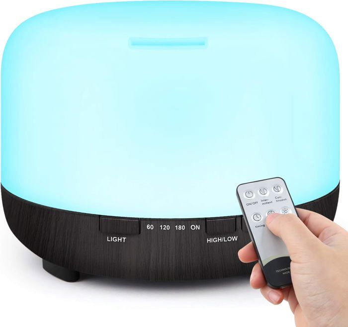 Humidificateur Effet Pluie 300ml Avec Bruit Blanc - Diffuseur D Et Veilleuse Ideal Pour Chambre Et Bureau 99368078