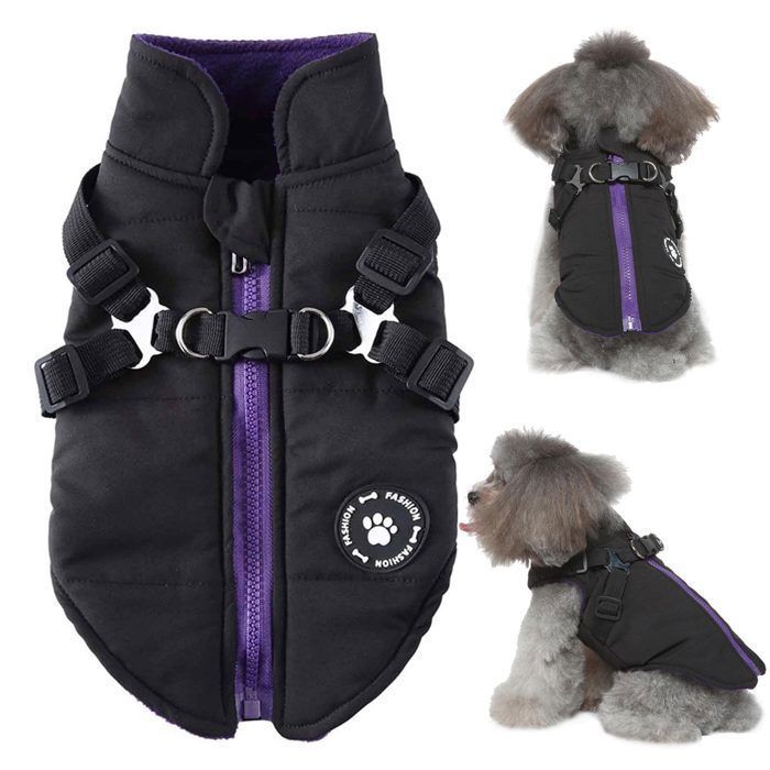 Comparer les prix de Pull pour chien XL, manteau pour chien, veste pour chien, vêtements pour chien avec fermeture éclair, veste doublée pour chien