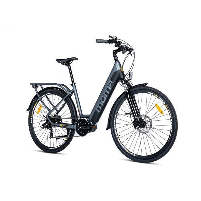 Velo de Ville Electrique VAE E-CITY 28 PRO Moteur Central Alu. SHIMANO 7 Vitesses Batterie Ion Lithium 48V - Moma Bikes