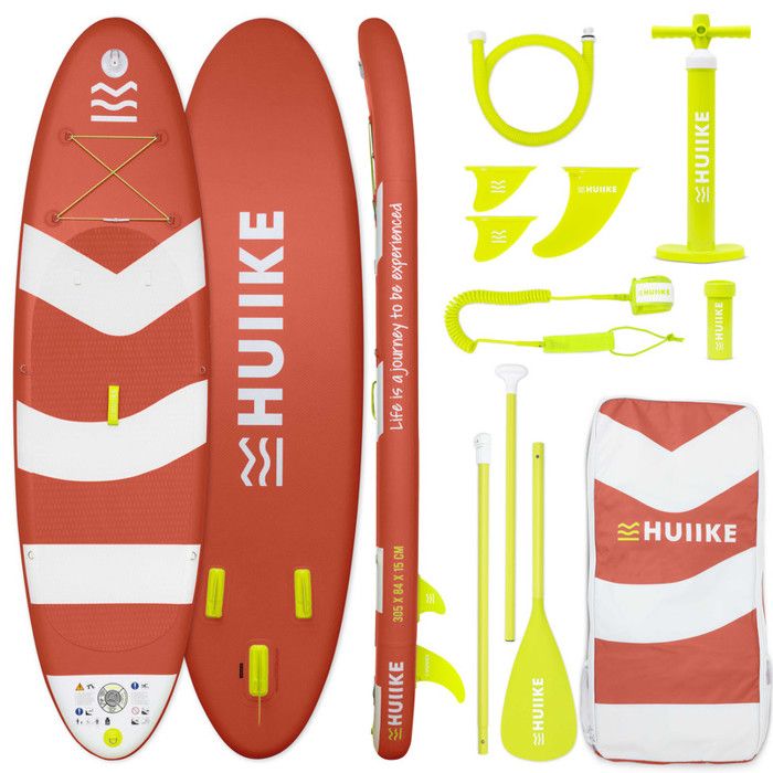 Paddle Gonflable Adulte Rouge Écarlate avec des Accessoires de Qualité