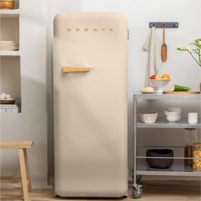 Réfrigérateur rétro - Create - 281L - Esthétique années 50 - Grande capacité