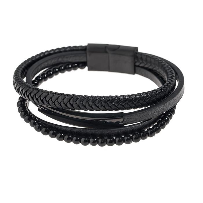 Bracelet Noir Homme Geographical Norway Bracelet Noir SG-315108