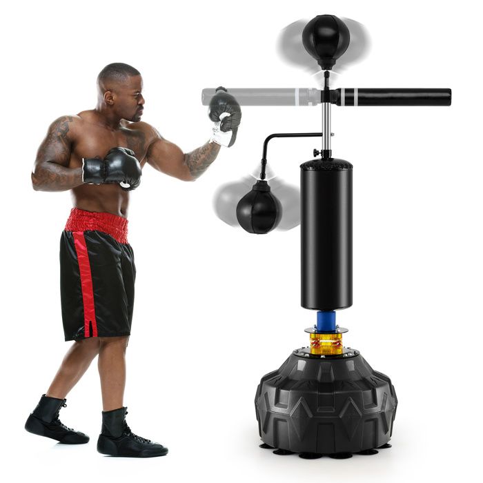 Barre de Boxe Murale - VEVOR - 725 x 200 x 470 mm Barre de rotation de frappe murale entraîneur de vitesse réflexe réglable - Sport