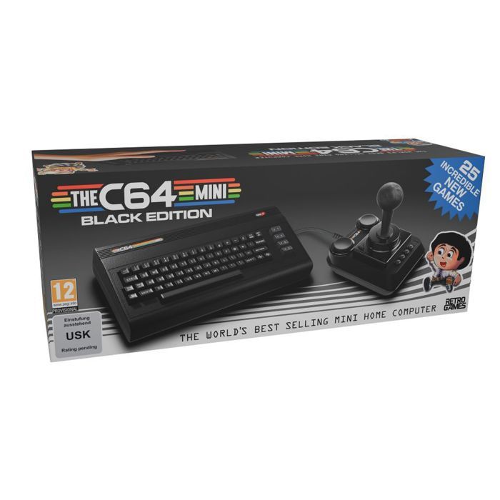 Console de salon - PLAION - C64 Blackmini - Edition Limitée - Rétrogaming - 25 Jeux Inclus