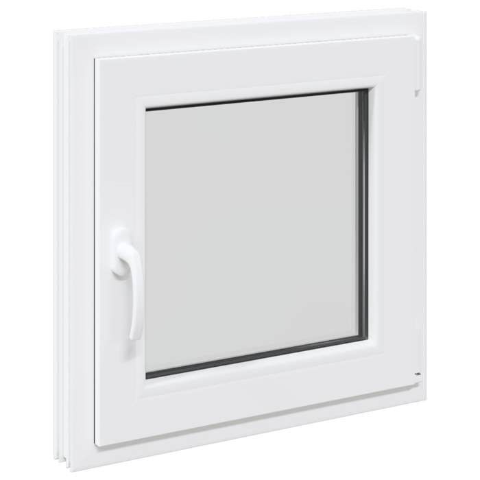 2885 Fenêtre de Sous-sol Risor - vidaXL - verre - blanc - 60 x 60 cm - Réglable12.45 kg