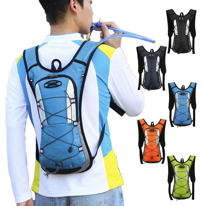 Sac d’hydratation léger 43x23x5 cm bretelles rembourrées pour randonnée trail vélo course trekking