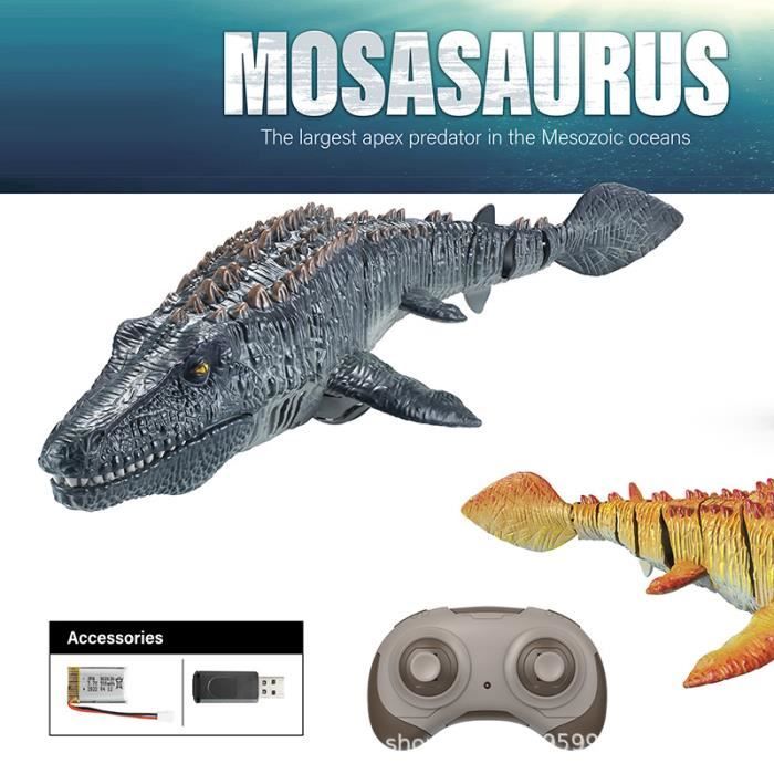 Type A-Jouet Sous-marin En Forme De Dinosaure Mosasaur, T?�l?�commande, Bateau, Jet D'eau, Piscine 
