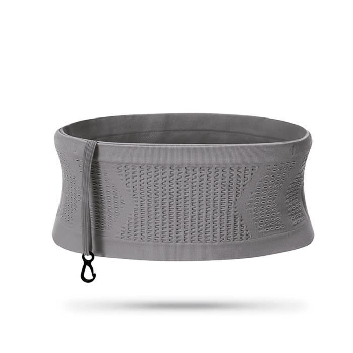 Gris M Sac banane de sport invisible sans couture pour t l phone portable. sac de ceinture unisexe. course