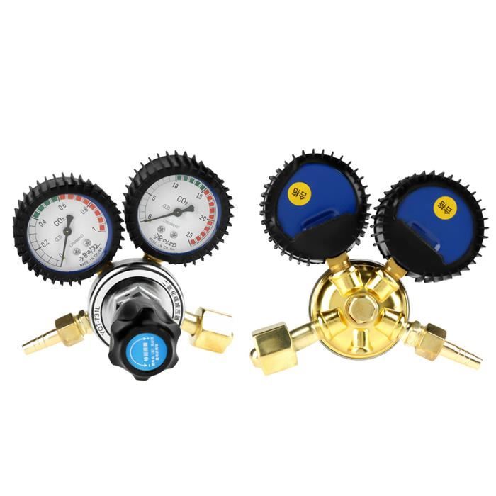 Oxyturbe 215300 Réducteur Pression CO2/Argon/Mix Pour Poste à Souder Bouteille Jetable - Manomètre M10x1RH