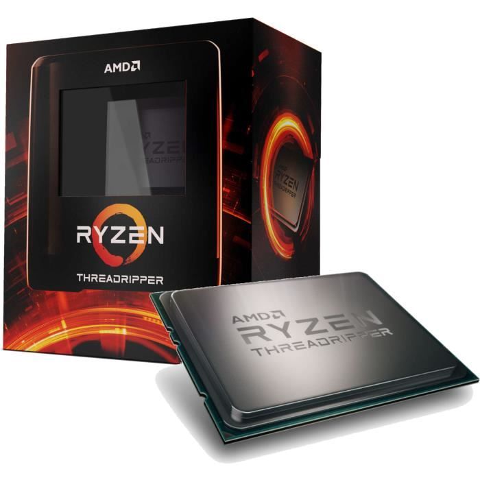 Vente Processeur PC AMD  Ryzen Threadripper 3960X processeur 3,9 GHz 128 Mo L3 ( Ryzen Threadripper 24-Core / 48-Threads 3960X 4.50GHz [Socket TRX4] Pro pas cher