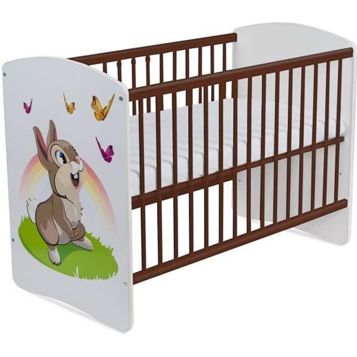 Lit Pour Bebe A Barreaux Tomi 17 Lapin Barreaux Amovibles Avec