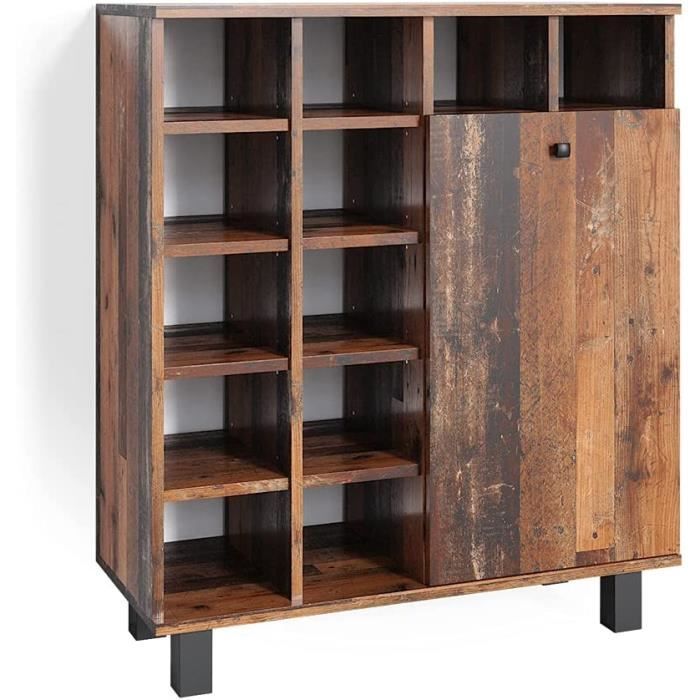 Armoire Midi Fynn Style Ancien – Meuble Salle De Bain Vicco – 95 Cm