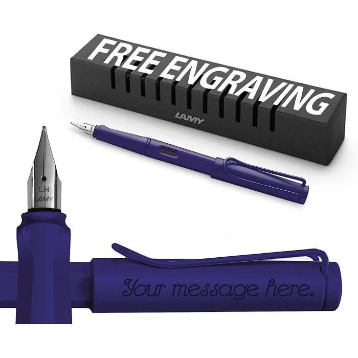 Safari Stylo Plume Pour Gaucher Violet Candy 021 2020 Édition Limitée + GravurePersonnalisation
