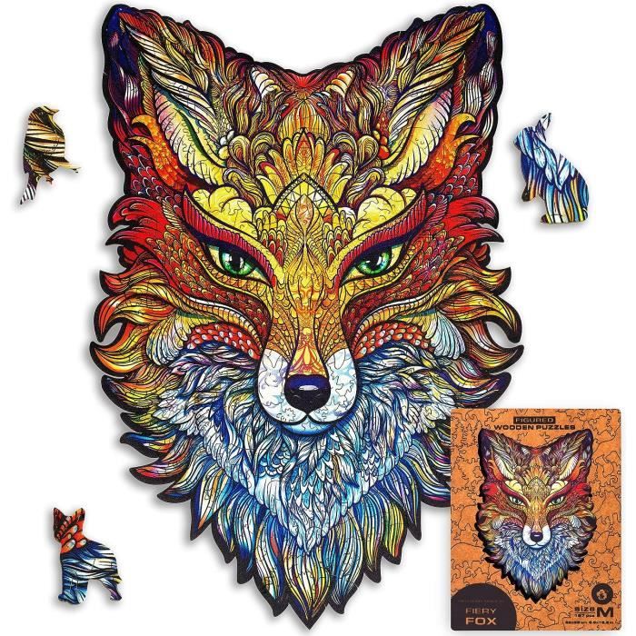 UNIDRAGON Puzzle In Legno Natura Chiang Mai - 125 Pezzi Unici - 23x16 Cm - Regalo Originale Per Adulti E Bambini