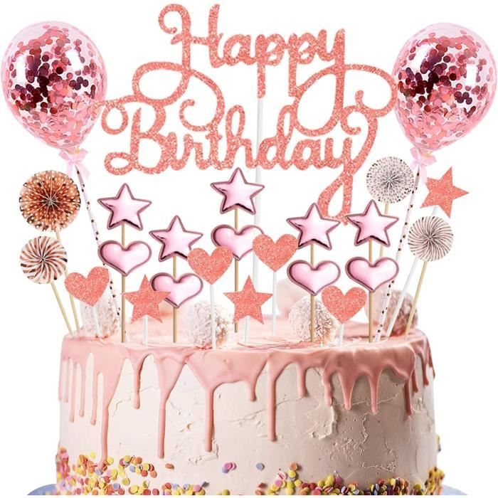 BelleVive – Lot De 25 Décorations De Gâteau Anniversaire Thème Cheval – Topper Happy Birthday + 24 Figurines Cupcakes – Matériaux Sûrs – Fête à Thème